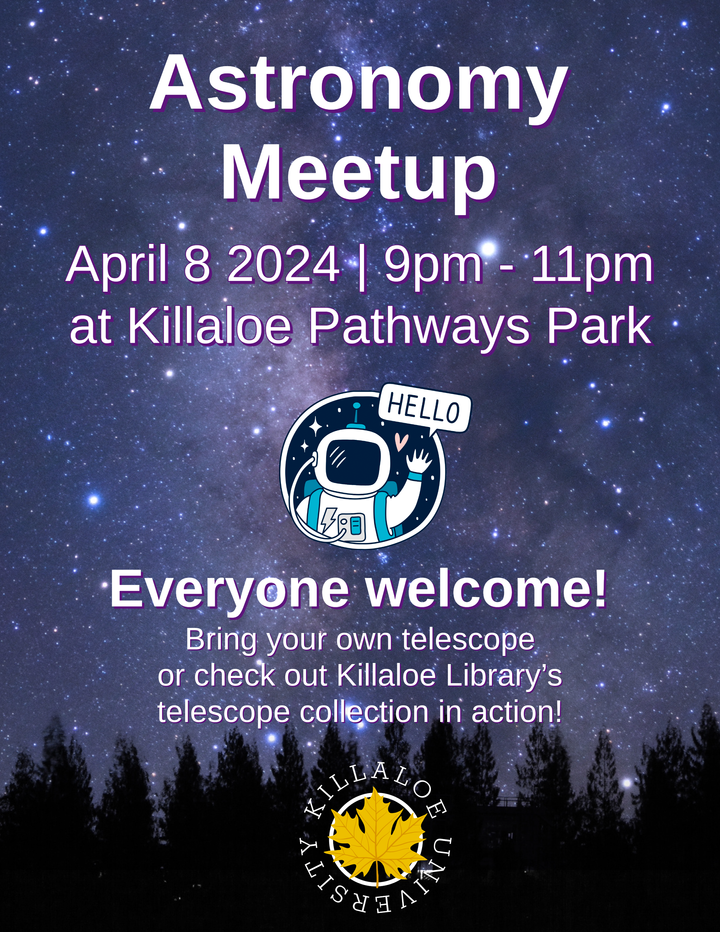 First Astronomy Meetup on Monday April 8th (9pm - 11pm)