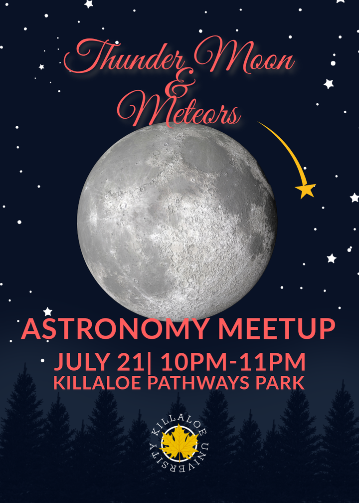 Thunder Moon & Meteors: July 21 @ 10pm - 11pm | Astronomy Meetup